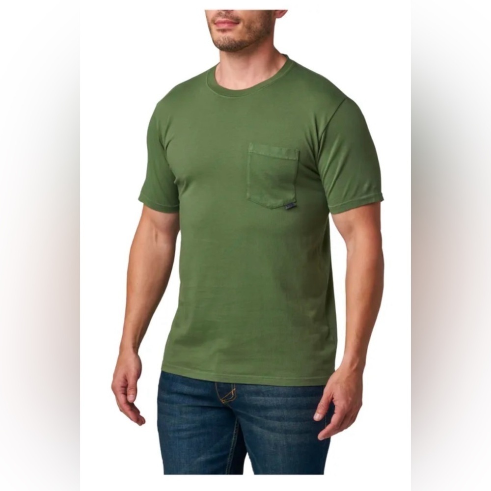 5.11 Tactile Men's Green Pocket T-Shirt
